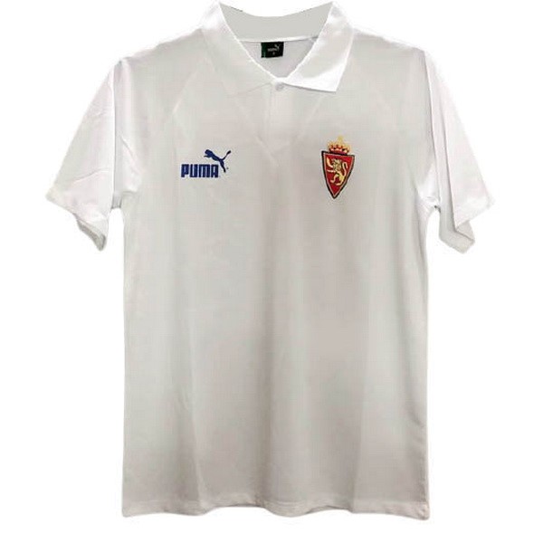 Tailandia Camiseta Real Zaragoza Primera equipo Retro 1994 1995 Blanco